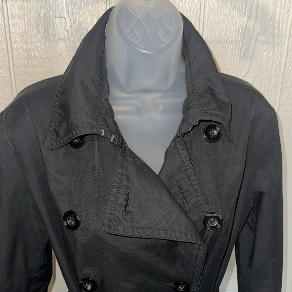 Classic Black Trench Coat - Picture 2 of 11